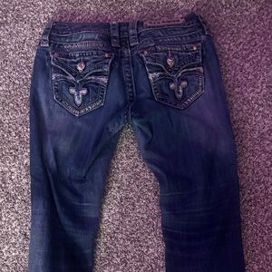 Rock Revival low rise Dark Blue Boot Cut Jeans